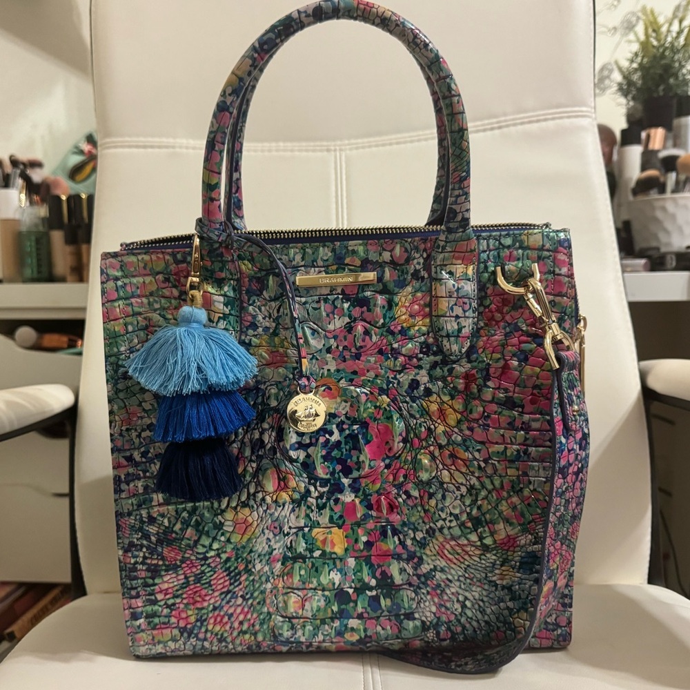Brahmin Caroline Ditzy Floral with charm